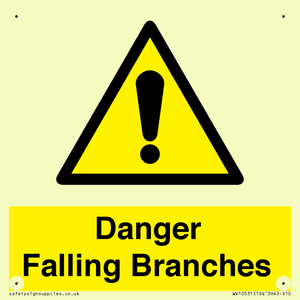 Danger Falling Branches